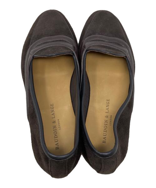 BAUDOIN&LANGE（ボードインアンドランジ）BAUDOIN&LANGE (ボードインアンドランジ) スウェードローファー ブラウン サイズ:41の古着・服飾アイテム