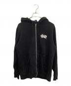 stussyステューシー）の古着「ジップパーカー　stussy（ステューシー）　ダイス」｜ブラック