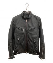 JACKROSE（ジャックローズ）の古着「レザーライダースジャケット　JACKROSE（ジャックローズ）」｜ブラック