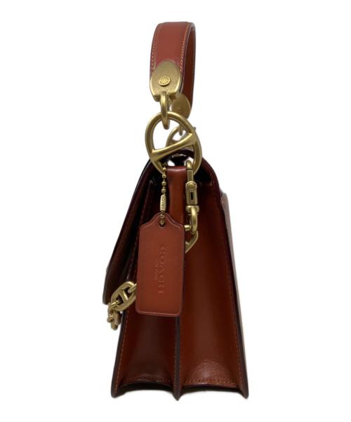 COACH（コーチ）COACH (コーチ) ビート ショルダー バッグ シグネチャー キャンバス ウィズ パッチ ブラウンの古着・服飾アイテム