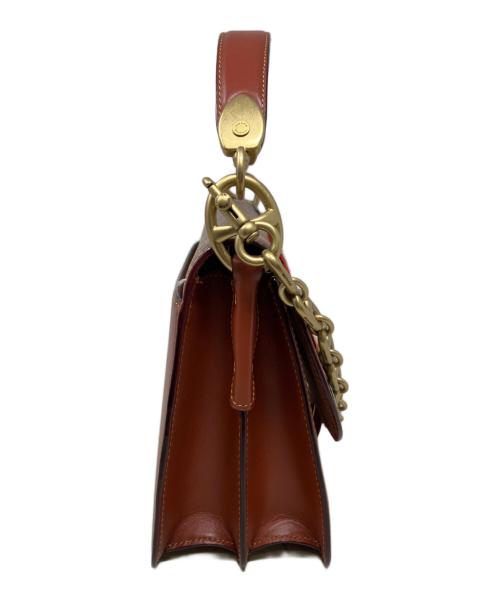 COACH（コーチ）COACH (コーチ) ビート ショルダー バッグ シグネチャー キャンバス ウィズ パッチ ブラウンの古着・服飾アイテム