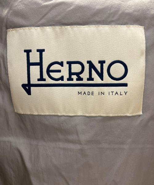 HERNO（ヘルノ）HERNO (ヘルノ) ダウンコート　HERNO（ヘルノ）　PI0848D-39601-2700　	DIAGONAL WOOL AND NUAGE PARKA ベージュ サイズ:38の古着・服飾アイテム