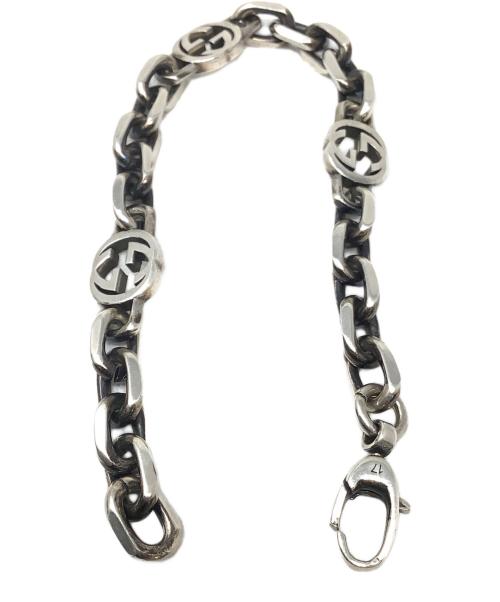 GUCCI（グッチ）GUCCI (グッチ) ブレスレット　GUCCI（グッチ）SILVER925インターロッキング　 サイズ:17の古着・服飾アイテム