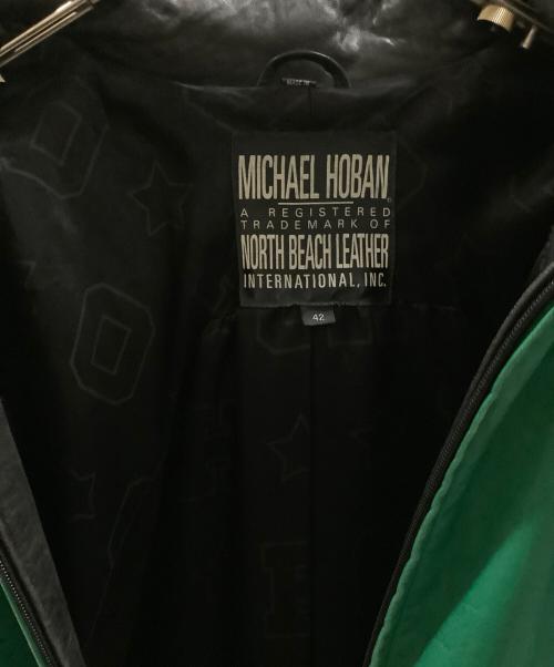 MICHAEL HOBAN（マイケルホーバン）MICHAEL HOBAN (マイケルホーバン) ライダースジャケット　MICHAEL HOBAN（） グリーン サイズ:42の古着・服飾アイテム