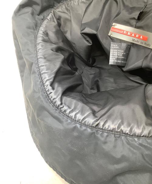 PRADA SPORTS（プラダスポーツ）PRADA SPORTS (プラダスポーツ) バケットハット　PLADA　SPORTS(プラダ　スポーツ)　 ブラックの古着・服飾アイテム