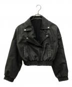 darichダーリッチ）の古着「アンティークレザーライダースジャケット　Darich（ダーリッチ）　112433015」｜ブラック