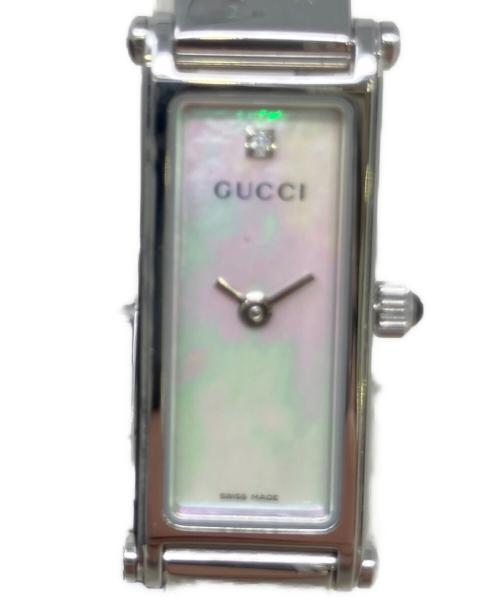 GUCCI（グッチ）GUCCI (グッチ) リストウォッチ　GUCCI（グッチ）　14344176　1500L ピンクシェルの古着・服飾アイテム