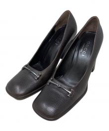 GUCCI（グッチ）の古着「ヒールパンプス」｜ブラウン