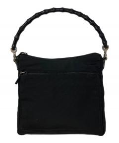 中古・古着通販】GUCCI (グッチ) GGキャンバスバンブーヒールパンプス