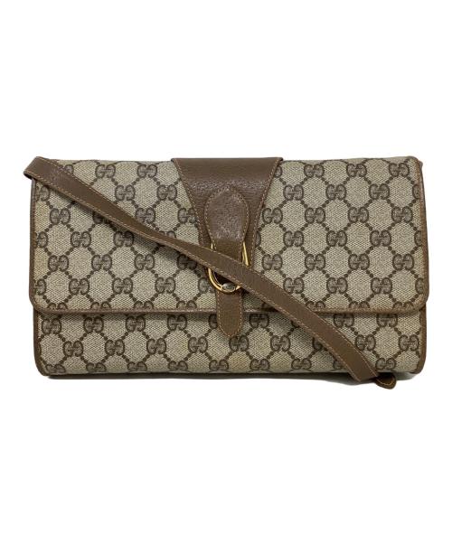 GUCCI（グッチ）GUCCI (グッチ) GGプラスショルダーバッグ GUCCI (グッチ)　904.02・050　OLD GUCCI ベージュの古着・服飾アイテム