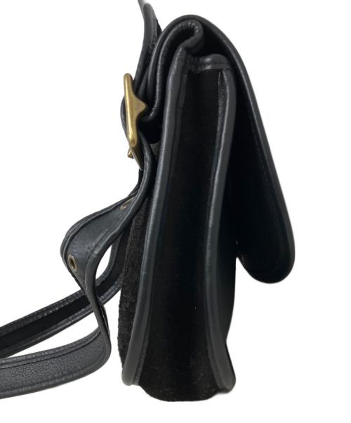 COACH（コーチ）COACH (コーチ) スエード切替ターンロックショルダーバッグ　OLD COACH　	9014 ブラックの古着・服飾アイテム