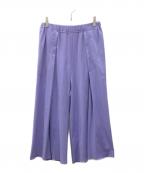 me ISSEY MIYAKEミーイッセイ ミヤケ）の古着「イージーパンツ　me ISSEY MIYAKE（ミーイッセイ ミヤケ）MI32KF533」｜パープル