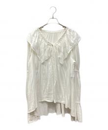 nagonstans（ナゴンスタンス）の古着「長袖ブラウス　nagonstans（ナゴンスタンス）　470CS330-6710」｜ホワイト