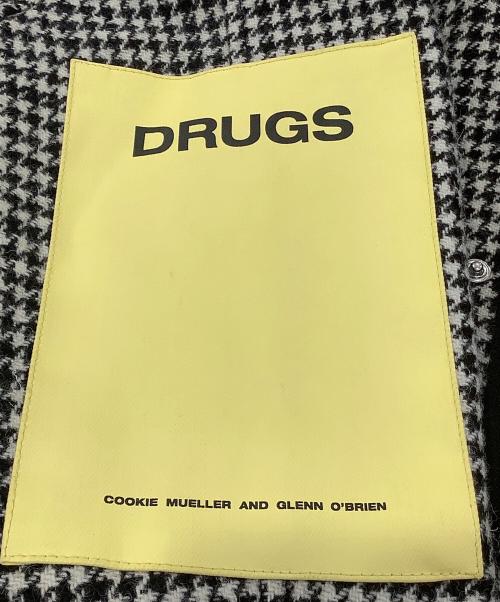 RAF SIMONS（ラフシモンズ）RAF SIMONS (ラフシモンズ) 千鳥格子アームワッペンロングコート ブラック サイズ:46の古着・服飾アイテム