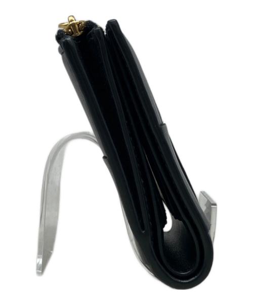 BOTTEGA VENETA（ボッテガベネタ）BOTTEGA VENETA (ボッテガベネタ) カセット スモール 二つ折りウォレット ブラックの古着・服飾アイテム