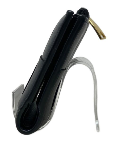 BOTTEGA VENETA（ボッテガベネタ）BOTTEGA VENETA (ボッテガベネタ) カセット スモール 二つ折りウォレット ブラックの古着・服飾アイテム