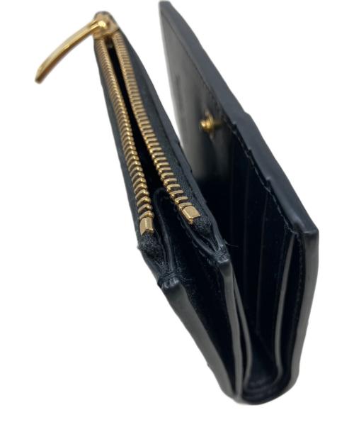 BOTTEGA VENETA（ボッテガベネタ）BOTTEGA VENETA (ボッテガベネタ) カセット スモール 二つ折りウォレット ブラックの古着・服飾アイテム