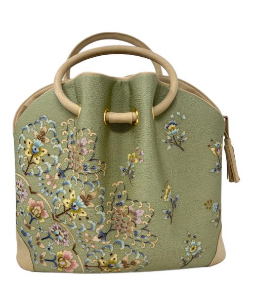 OKAJIMA（オカジマ）OKAJIMA (オカジマ) ハンドバッグ　OKAJIMA（オカジマ）　K-76 黄緑 未使用品の古着・服飾アイテム