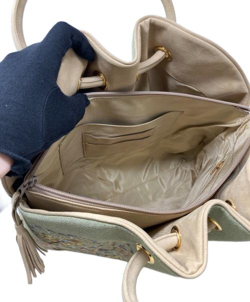 OKAJIMA（オカジマ）OKAJIMA (オカジマ) ハンドバッグ　OKAJIMA（オカジマ）　K-76 黄緑 未使用品の古着・服飾アイテム