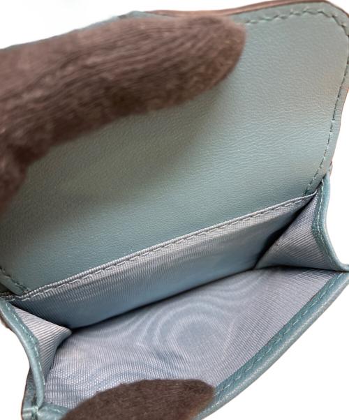 Christian Dior（クリスチャン ディオール）Christian Dior (クリスチャン ディオール) コンパクトサドルウォレット　Christian Dior（クリスチャン ディオール）　43-MA-0232 ブルーの古着・服飾アイテム