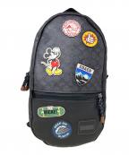COACH×DISNEYコーチ×ディズニー）の古着「リュック　COACH（コーチ）　Disney　3837」｜ブラック