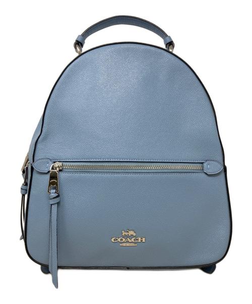 COACH（コーチ）COACH (コーチ) クロスグレーンレザー バックパック　COACH（コーチ）　76624 ライトブルーの古着・服飾アイテム