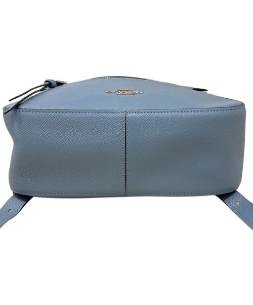 COACH（コーチ）COACH (コーチ) クロスグレーンレザー バックパック　COACH（コーチ）　76624 ライトブルーの古着・服飾アイテム