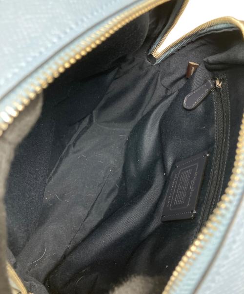 COACH（コーチ）COACH (コーチ) クロスグレーンレザー バックパック　COACH（コーチ）　76624 ライトブルーの古着・服飾アイテム