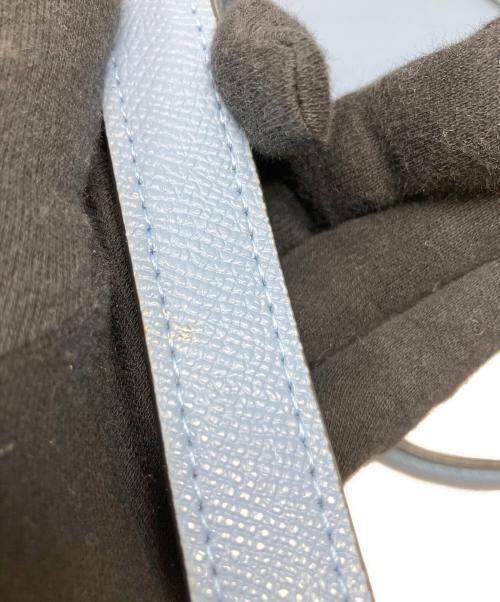 COACH（コーチ）COACH (コーチ) クロスグレーンレザー バックパック　COACH（コーチ）　76624 ライトブルーの古着・服飾アイテム