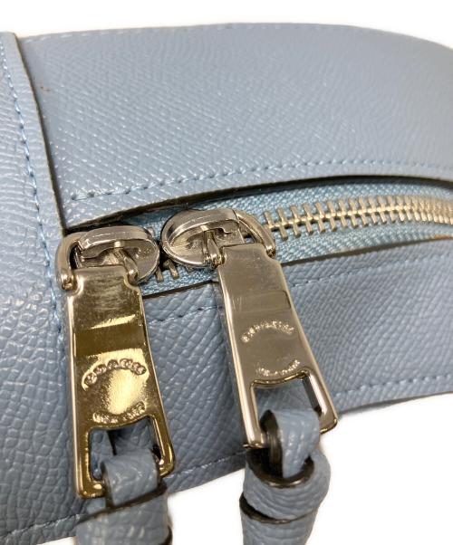 COACH（コーチ）COACH (コーチ) クロスグレーンレザー バックパック　COACH（コーチ）　76624 ライトブルーの古着・服飾アイテム