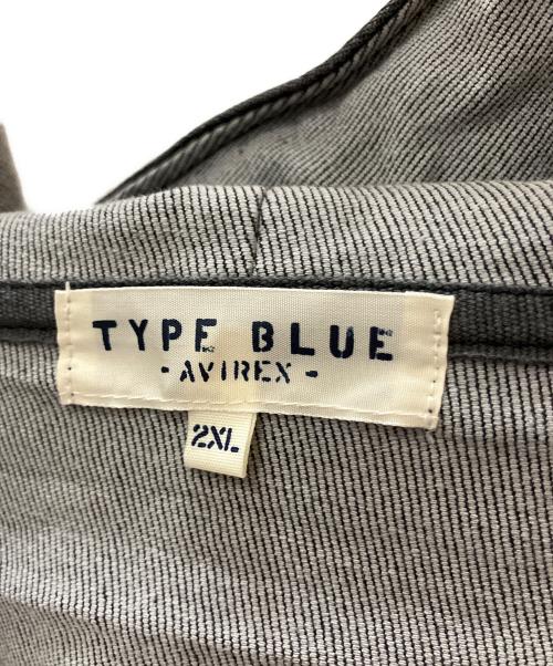 AVIREX（アヴィレックス）AVIREX (アヴィレックス) TB JOG DENIM ZIP UP PARKA ブラック サイズ:SIZE 2XL 未使用品の古着・服飾アイテム