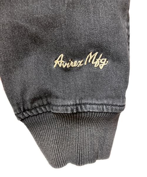 AVIREX（アヴィレックス）AVIREX (アヴィレックス) TB JOG DENIM ZIP UP PARKA ブラック サイズ:SIZE 2XL 未使用品の古着・服飾アイテム