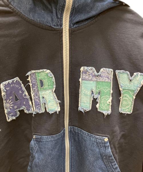 AVIREX（アヴィレックス）AVIREX (アヴィレックス) タイプブルー アーミー スウェット パーカー フルジップ ネイビー サイズ:SIZE 2XL 未使用品の古着・服飾アイテム