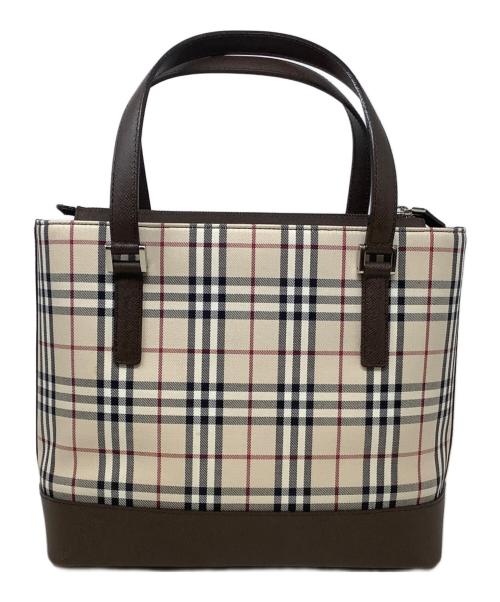 BURBERRY（バーバリー）BURBERRY (バーバリー) トートバッグ　BURBERRY（バーバリー） ベージュの古着・服飾アイテム