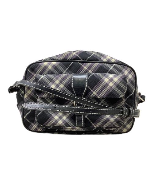 BURBERRY BLUE LABEL（バーバリー ブルー レーベル）BURBERRY BLUE LABEL (バーバリー ブルー レーベル) BURBERRY BLUE LABEL　チェック柄ショルダーバッグ ブラック×アイボリーの古着・服飾アイテム