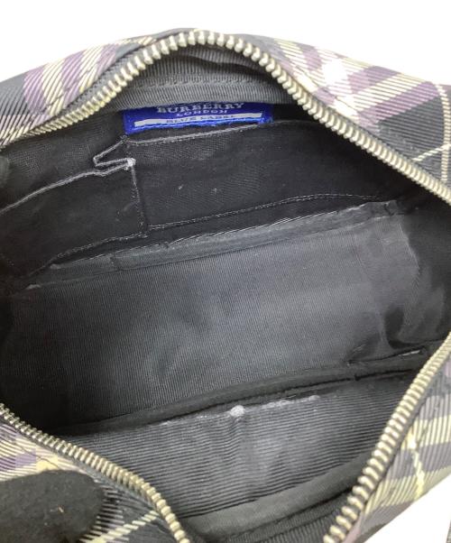 BURBERRY BLUE LABEL（バーバリー ブルー レーベル）BURBERRY BLUE LABEL (バーバリー ブルー レーベル) BURBERRY BLUE LABEL　チェック柄ショルダーバッグ ブラック×アイボリーの古着・服飾アイテム