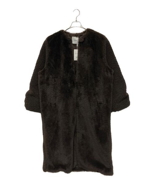CLANE（クラネ）CLANE (クラネ) MIX FUR COCOON COAT ブラウン サイズ:SIZE 1 未使用品の古着・服飾アイテム