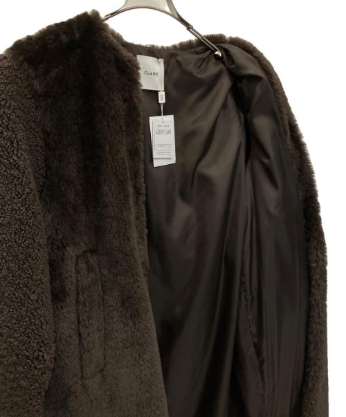 CLANE（クラネ）CLANE (クラネ) MIX FUR COCOON COAT ブラウン サイズ:SIZE 1 未使用品の古着・服飾アイテム