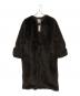 CLANE（クラネ）の古着「MIX FUR COCOON COAT」｜ブラウン