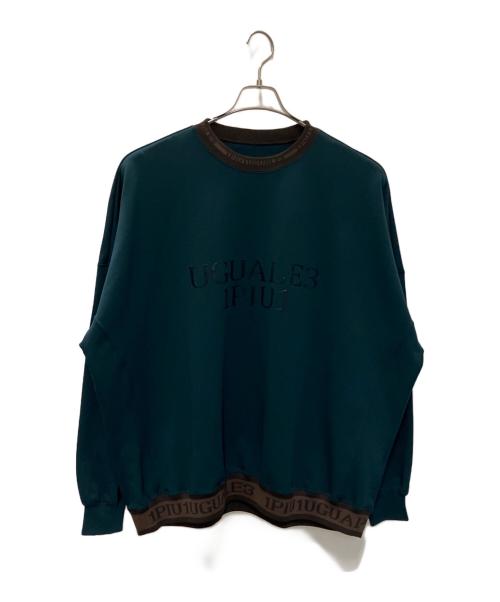 1piu1uguale3（ウノピュウノウグァーレトレ）1piu1uguale3 (ウノピュウノウグァーレトレ) スウェット グリーン サイズ:SIZE LL 未使用品の古着・服飾アイテム