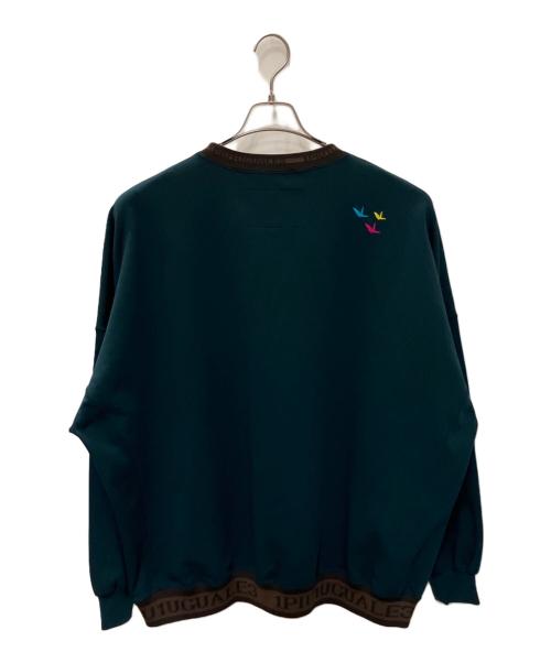 1piu1uguale3（ウノピュウノウグァーレトレ）1piu1uguale3 (ウノピュウノウグァーレトレ) スウェット グリーン サイズ:SIZE LL 未使用品の古着・服飾アイテム