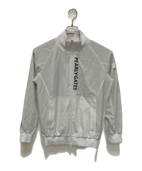 PEARLY GATES（パーリーゲイツ）PEARLY GATES (パーリーゲイツ) 蓄熱保温 ハイネックブルゾン ホワイト サイズ:3 未使用品の古着・服飾アイテム