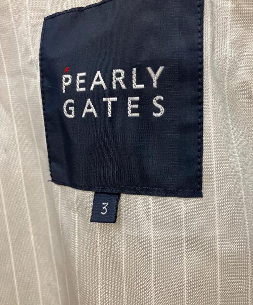 PEARLY GATES（パーリーゲイツ）PEARLY GATES (パーリーゲイツ) 蓄熱保温 ハイネックブルゾン ホワイト サイズ:3 未使用品の古着・服飾アイテム