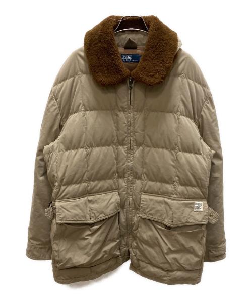 POLO RALPH LAUREN（ポロ・ラルフローレン）POLO RALPH LAUREN (ポロ・ラルフローレン) カラコラムダウンジャケット ベージュ サイズ:SIZE XLの古着・服飾アイテム