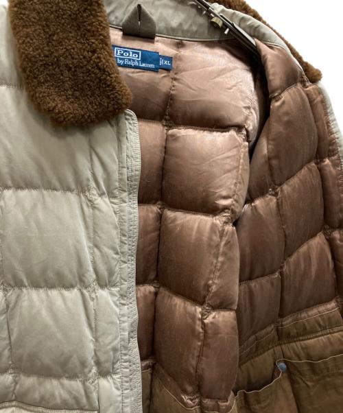 POLO RALPH LAUREN（ポロ・ラルフローレン）POLO RALPH LAUREN (ポロ・ラルフローレン) カラコラムダウンジャケット ベージュ サイズ:SIZE XLの古着・服飾アイテム