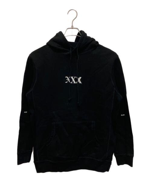 GOD SELECTION XXX（ゴッドセレクショントリプルエックス）GOD SELECTION XXX (ゴッドセレクショントリプルエックス) プルオーバーパーカー ブラック サイズ:SIZE Lの古着・服飾アイテム