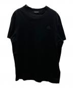 MONCLERモンクレール）の古着「MAGLIA MANICHE CORTE (クルーネックTシャツ)」｜ブラック