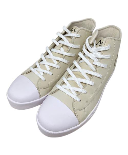 Sangacio（サンガッチョ）Sangacio (サンガッチョ) BASQUIAT (バスキア) ミッドカットスニーカー　SANGACIO　Basquiat　にゅ～ずHI ベージュ サイズ:27.0の古着・服飾アイテム