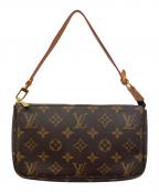 LOUIS VUITTONルイ ヴィトン）の古着「LOUIS VUITTON（ルイヴィトン）ショルダーポーチ　ポシェット・アクセソワール」｜ブラウン
