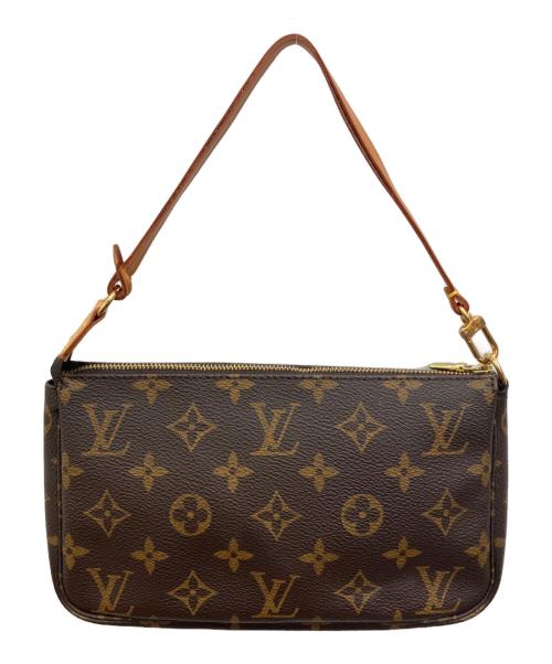 LOUIS VUITTON（ルイ ヴィトン）LOUIS VUITTON (ルイ ヴィトン) LOUIS VUITTON（ルイヴィトン）ショルダーポーチ　ポシェット・アクセソワール ブラウンの古着・服飾アイテム